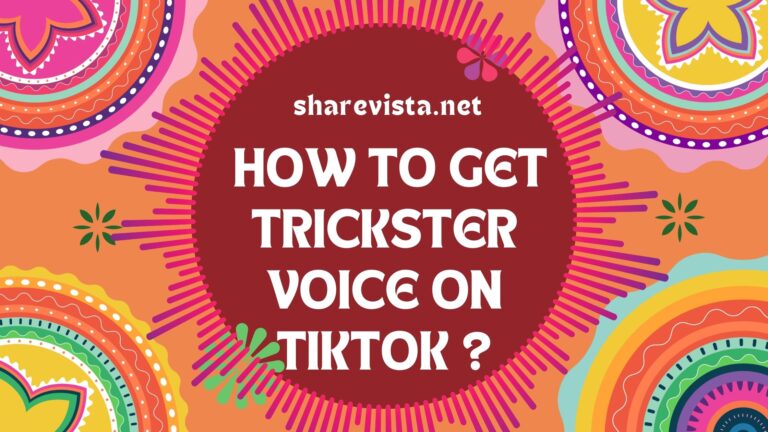 How to get a trickster voice on tiktok?