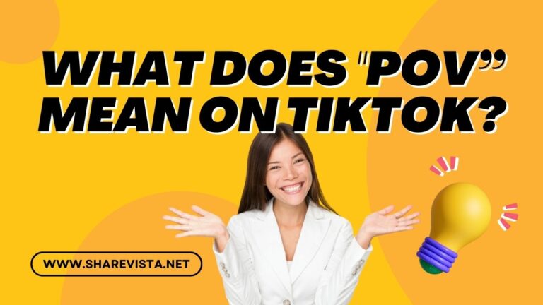 What does pov mean on TikTok?👀📱💭🎥
