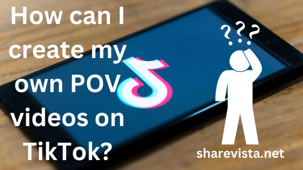 How can I create my own POV videos on TikTok