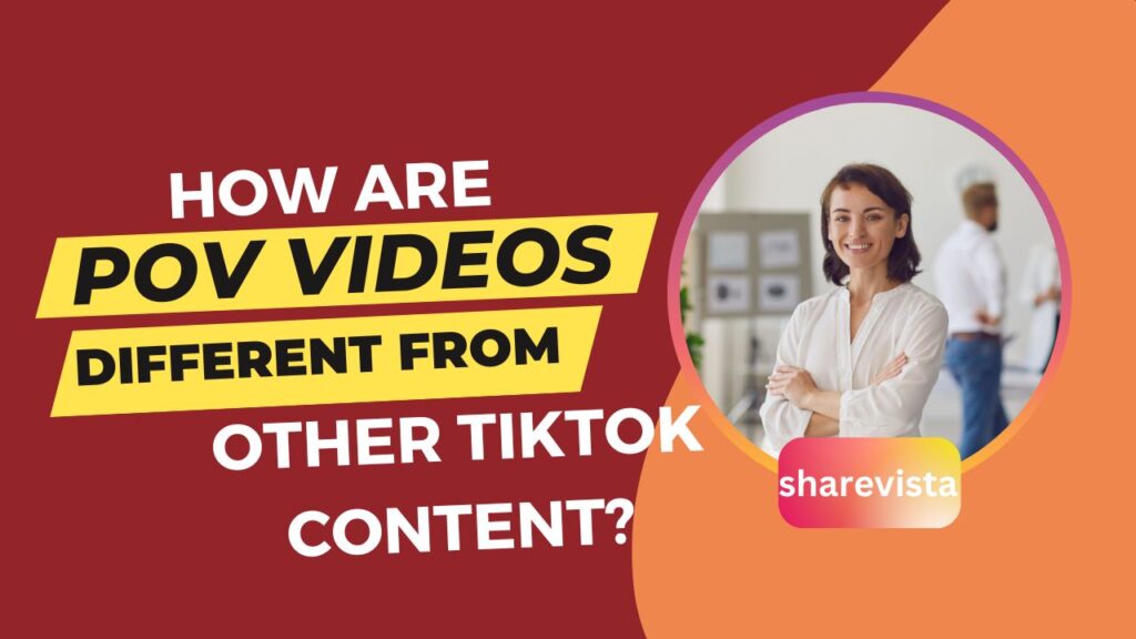 How are POV videos different from other TikTok content