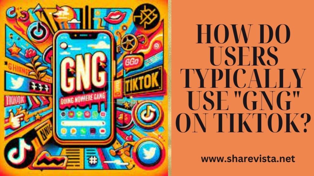 How do users typically use "GNG" on TikTok?
