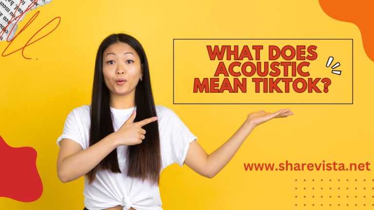 What does Acoustic mean TikTok?🎸🎶🎤🔊